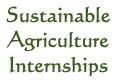 Sustainable Agriculture Internships